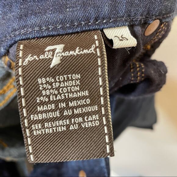 7FAM Kimmie Mid-Rise DIY Cut-off Jean Shorts 26 Jorts - Picture 4 of 5